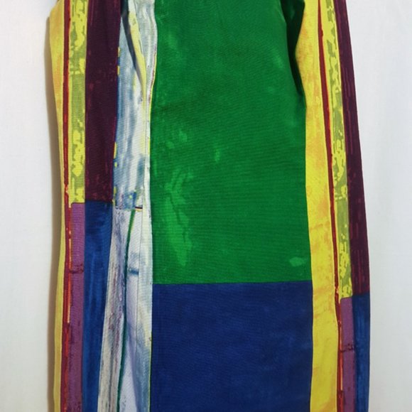 plenty by TRACY REESE Multicolor Abstract Watercolor Print Shift Mini Dress 2 XS - Picture 8 of 13